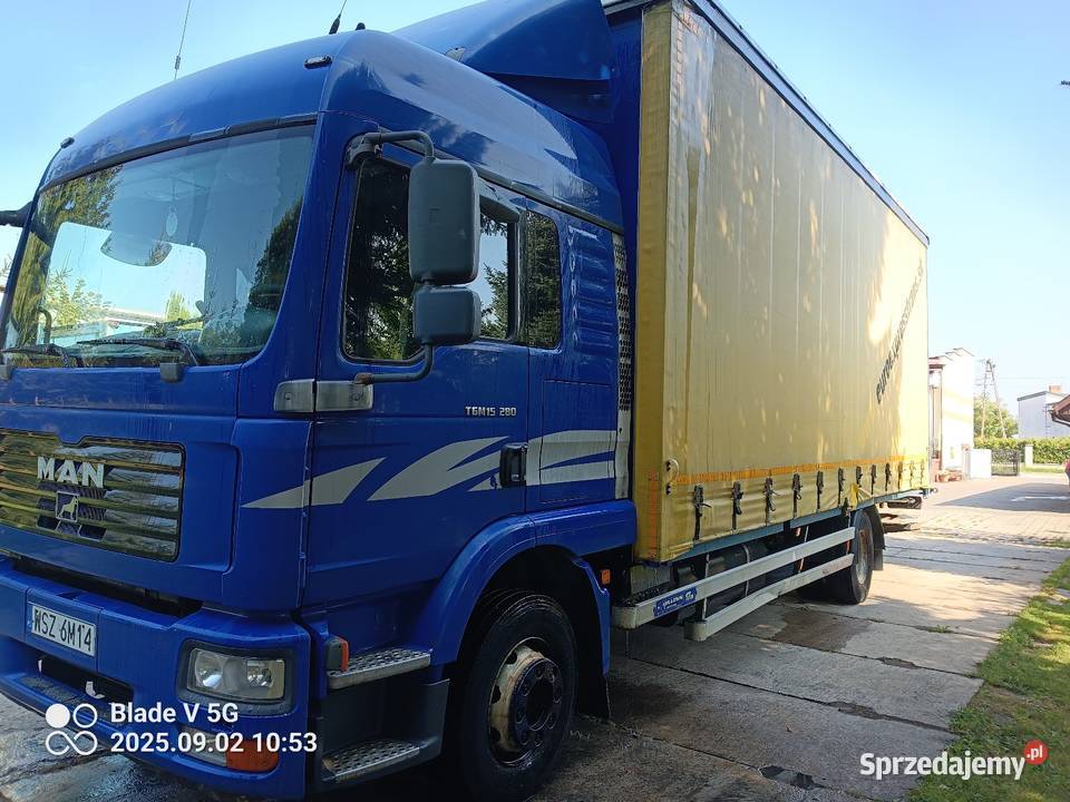 MAN TGM 15280 firana winda Bar wszystko sprawne 6871cm3