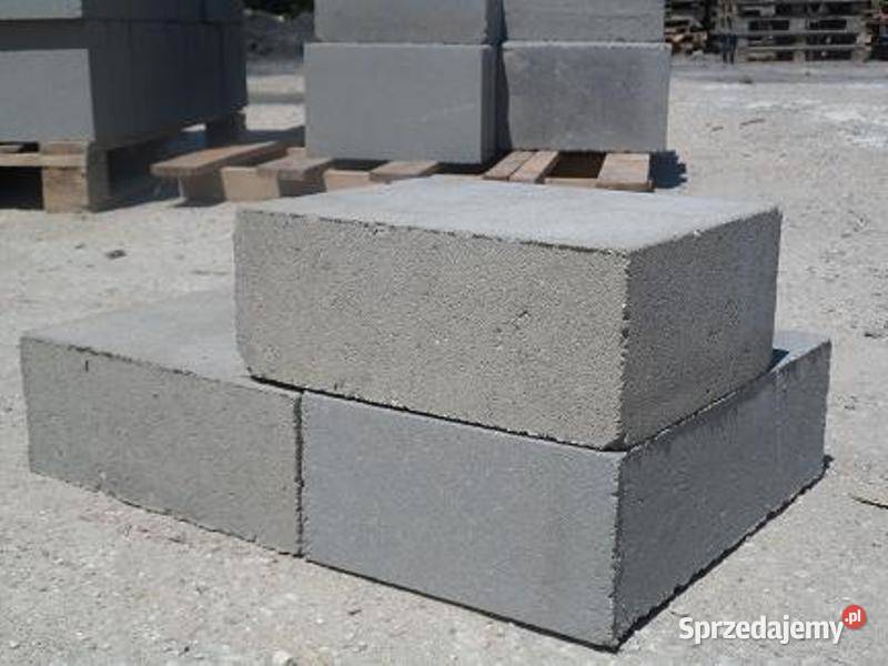 bloczki betonowe fundamentowe 38 x 24 x 12 B20 mazowieckie Wierzbica