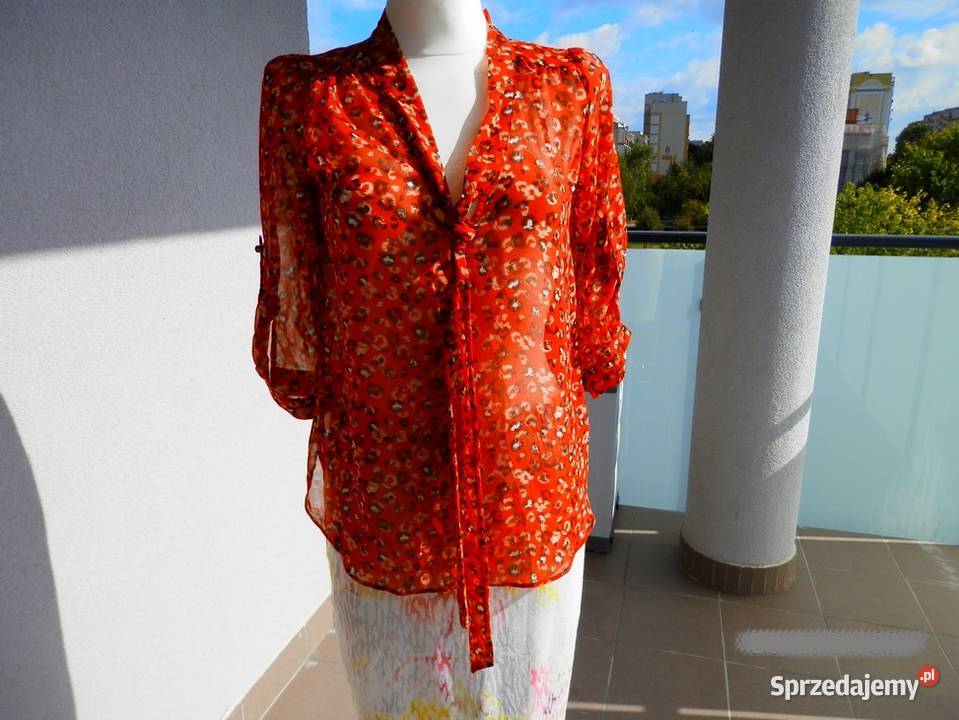 Bluzka Dorothy Perkins Modny Nadruk Wiązanie S Łomża