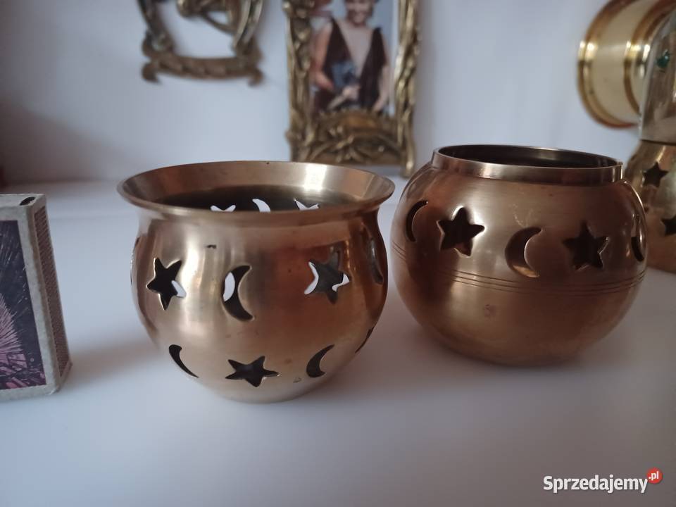 Lampiony Mosiądz Kolekcja wielkopolskie Poznań