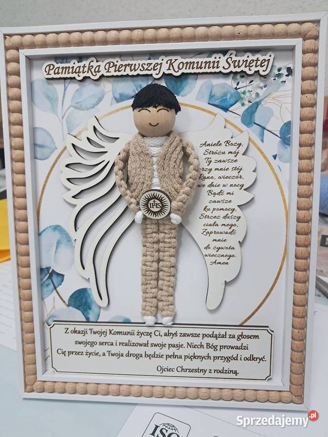 Pamiątka Pierwszej komunii świętej chłopca