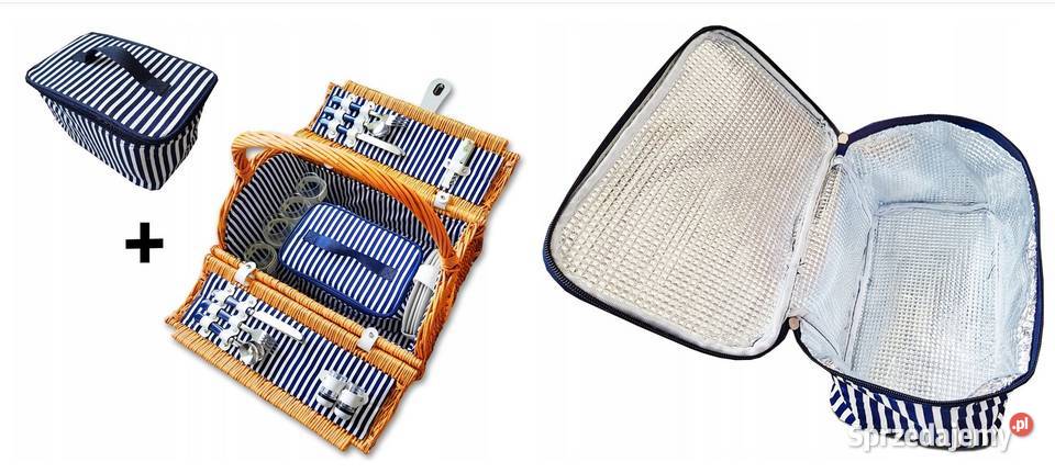 Kosz piknikowy Z WIKLINY TERMOTORBA Termos Deska łódzkie Łódź