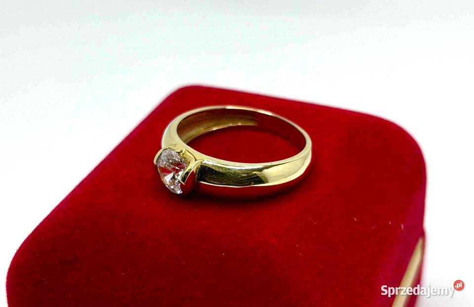 Nowy Złoty Pierścionek pr 585 285g R15 sprzedam