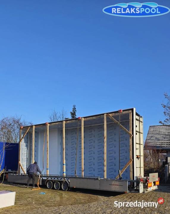 Basen polipropylenowy 60x30x15m z wyposażeniem