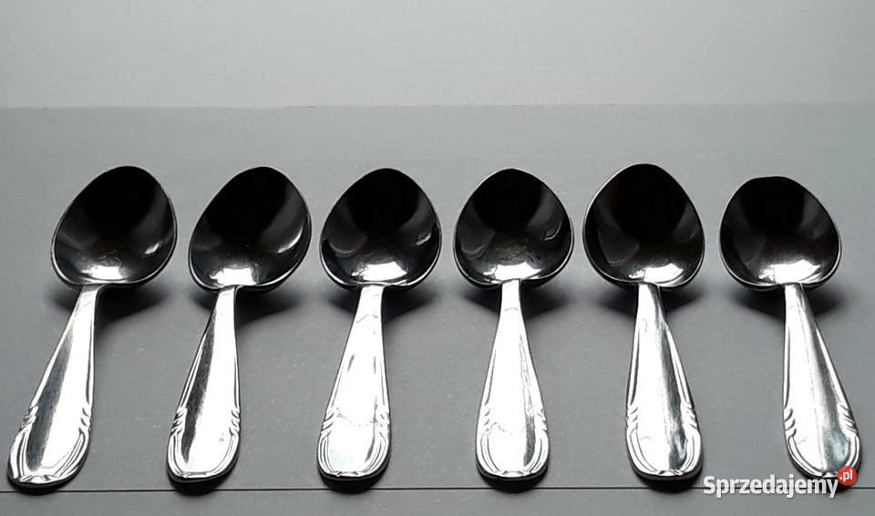 Łyżeczki do herbaty 1 KŁOS Gerlach sztućce PRL Wyposażenie wnętrz Dąbrowa Górnicza