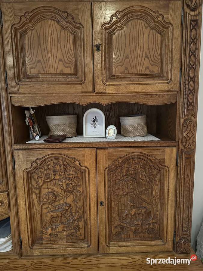 Meblościanka dębowa zestaw Łętowe