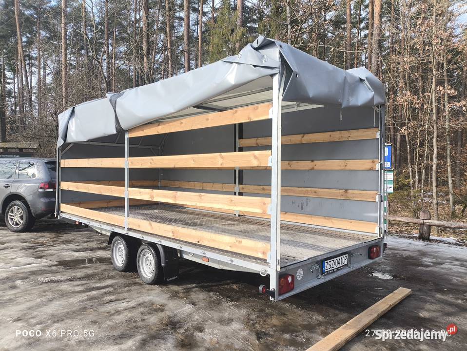 Przyczepa laweta super stan z plandeką Czersk