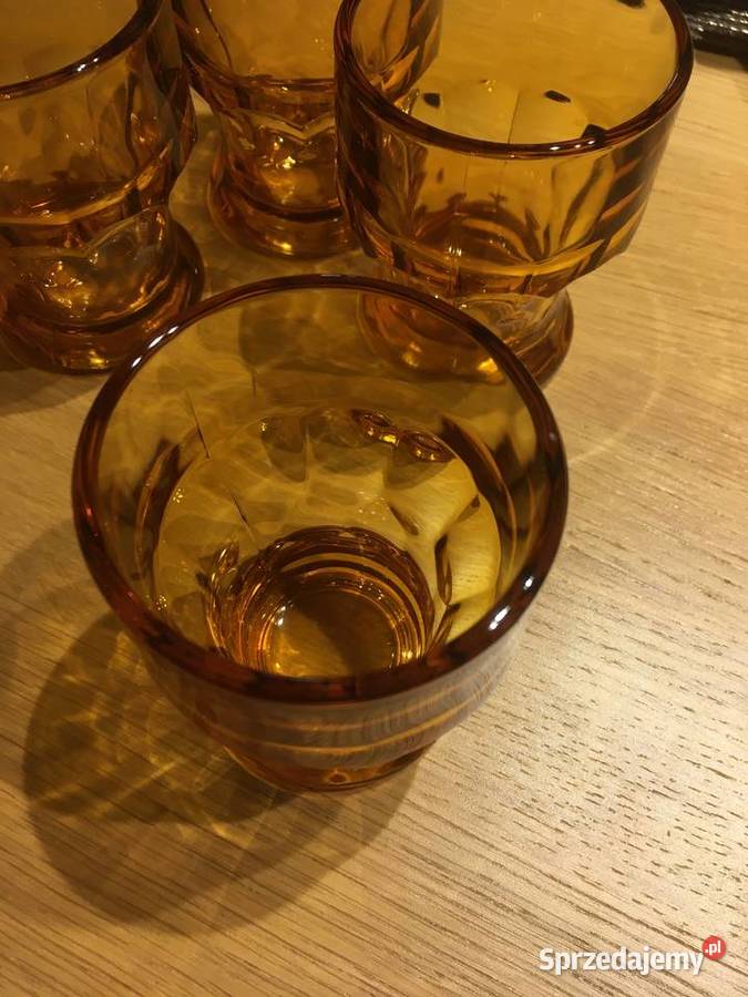 włoskie miodowe szklaneczki inny kolor Wyposażenie wnętrz Pruszcz Gdański