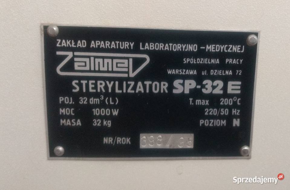 Sterylizator SP32E Zelmed Koszalin sprzedam
