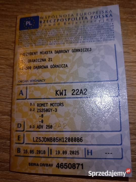 Motocykl Romet ADV250