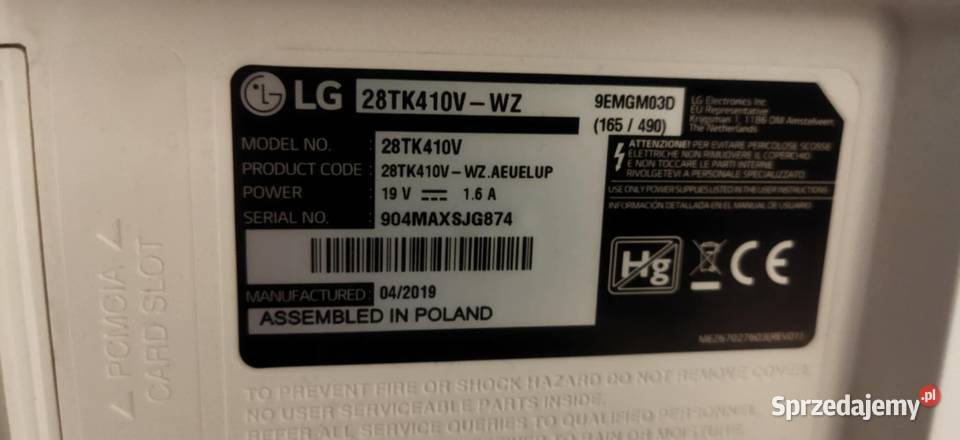 telewizor biały 28 lg Siepraw