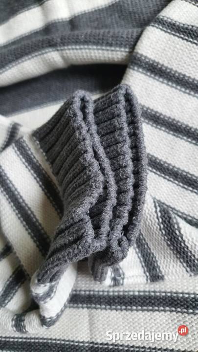 Męski sweter w paski Springfield 100 bawełna Leżajsk