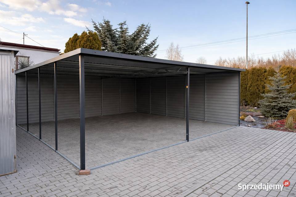 Wiata Blaszana Carport 6x6 Ciemny Grafit MAT Włocławek sprzedam