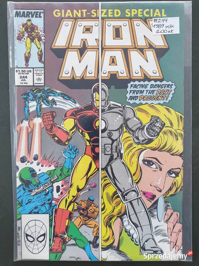Iron Man 5 oryginalnych komiksów Marvel USA Amerykańskie Gdynia