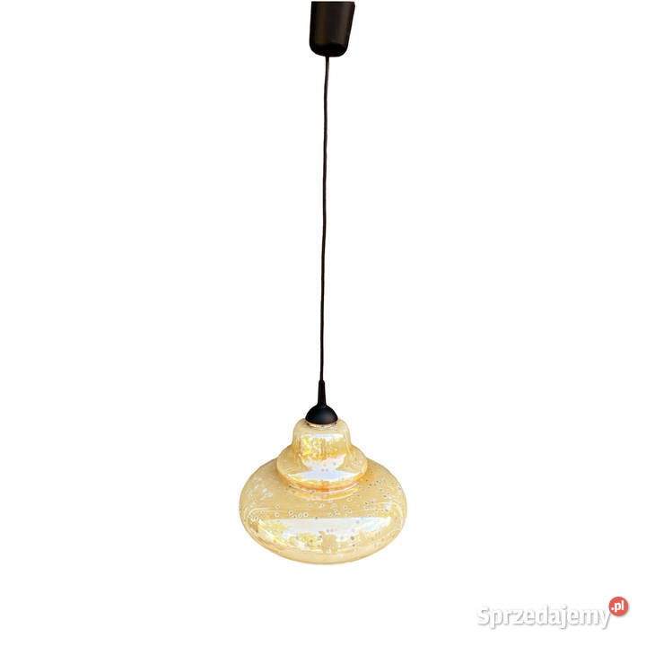 Szklana opalizująca lampa wisząca Narva Leuchen mazowieckie Warszawa