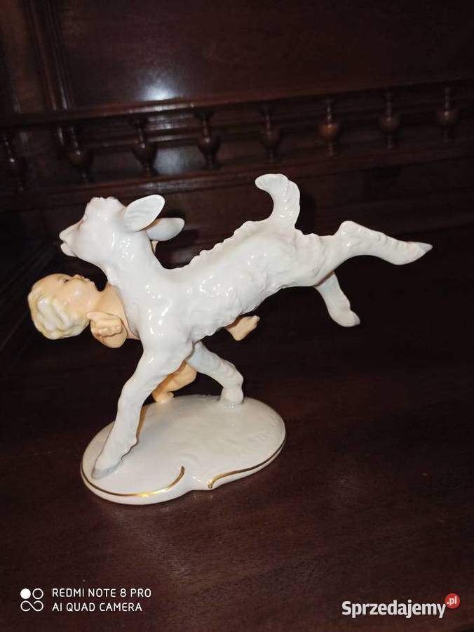 figurka Schaubachchłopiec z kózką pomorskie Gdańsk