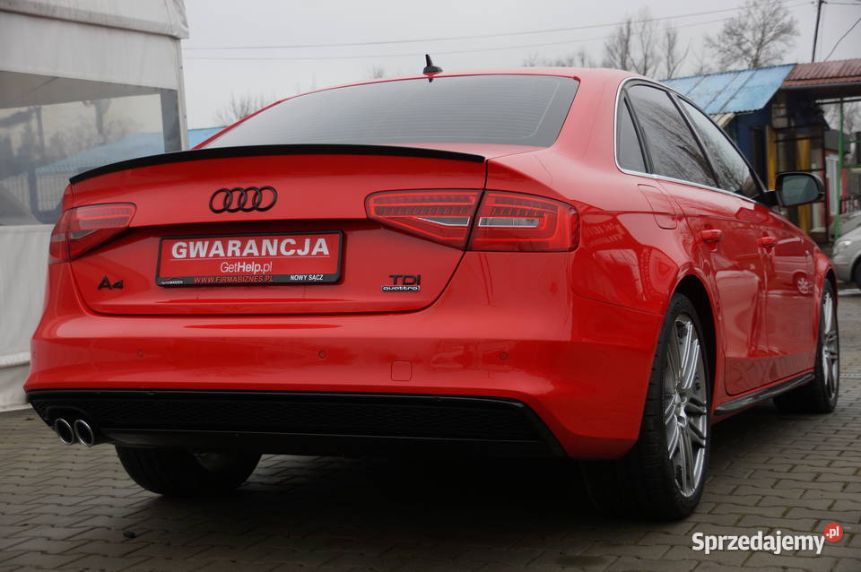 Audi A4 20 TDI CR 150 4x4 Lift SLine Navi Mały Rok produkcji 2015 małopolskie Nowy Sącz sprzedam