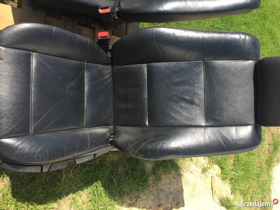 Wnętrze Bmw e46 sedan czarna skóra Tczew