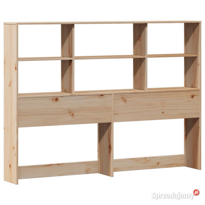 Łóżko z regałem bez materaca sosnowe 140x190 218cm Łóżka Warszawa