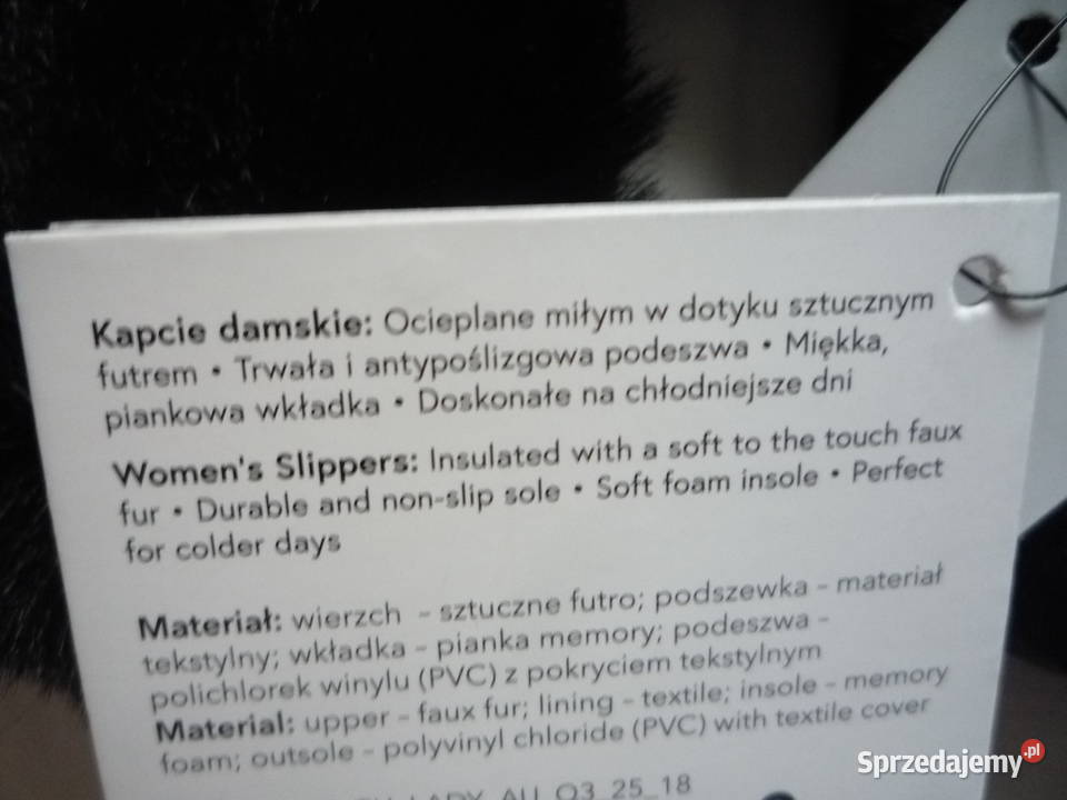Nowe Cleve 4041 Kapcie damskie Klapki Czarne Szczecin