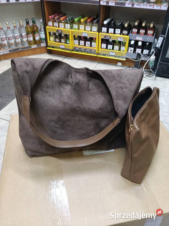 Duża torba na ramię shoperka plus kosmetyczka Na ramię  Sobolewo