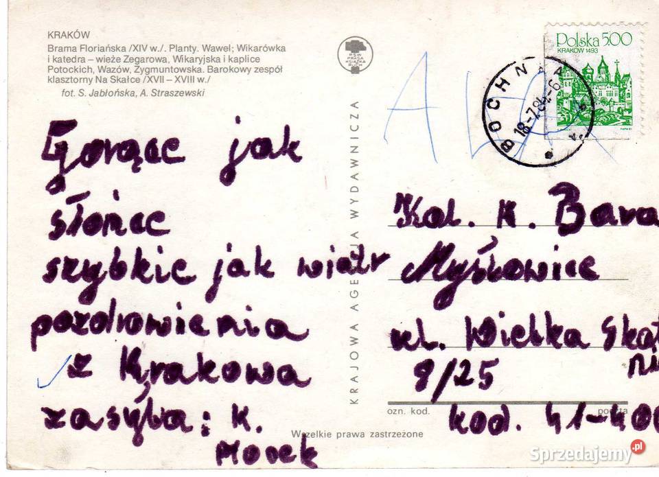 KRAKÓW POCZTÓWKA WIELOWIDOKOWA Krynki