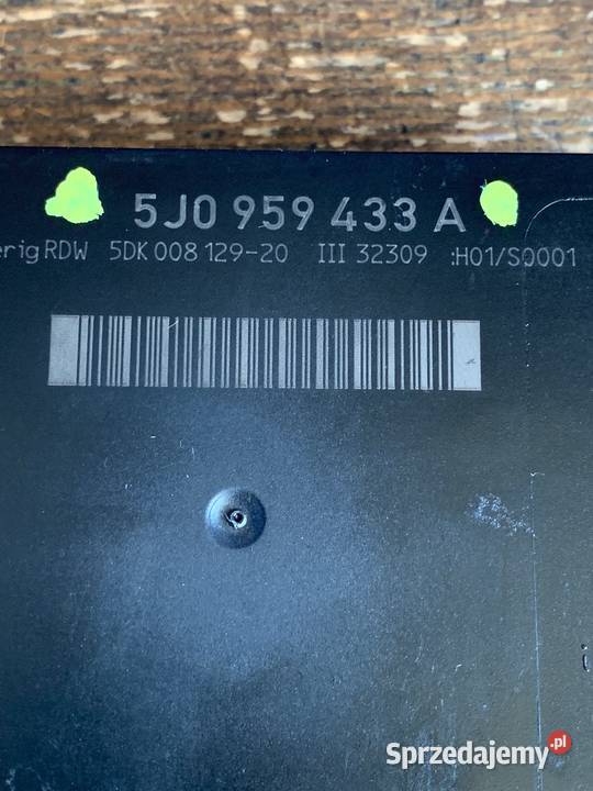 Moduł sterownik komfortu VW 5J0959433A osobowe Margonin