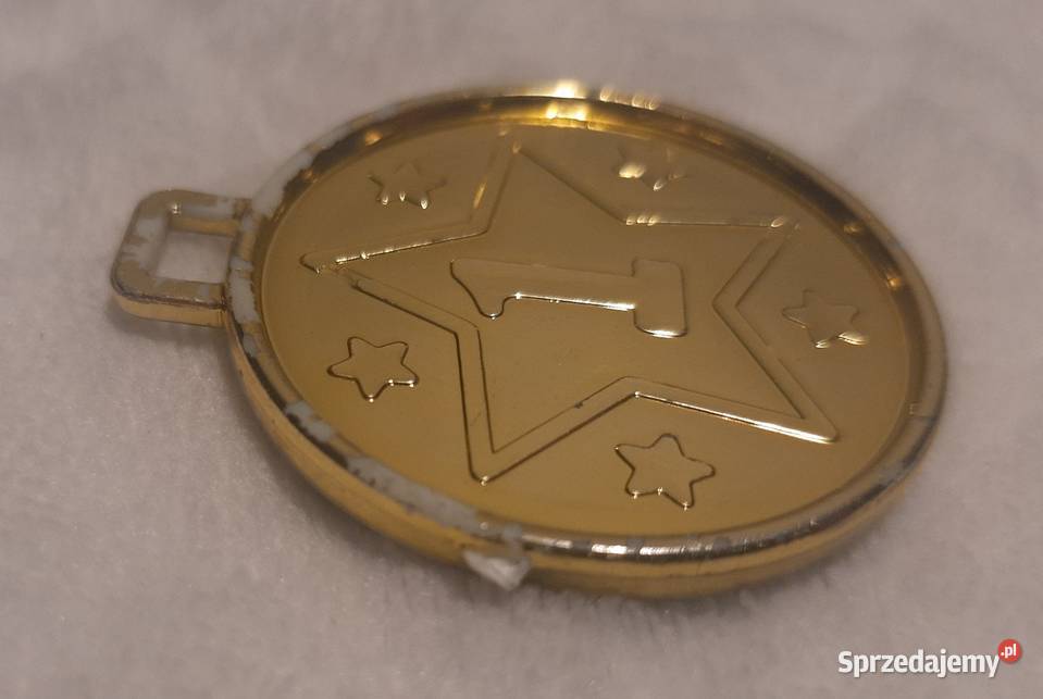 Medal gwiazda 1 miejsce złoty Zabawka Pozostałe Czeladź