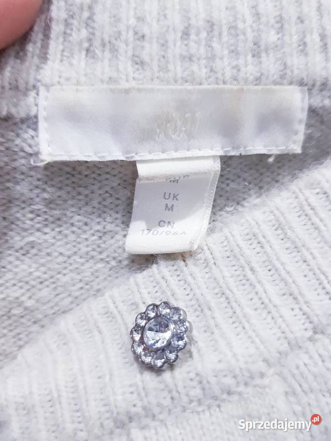 Damski dzianinowy sweterek z kryształowymi Dąbrowa Górnicza sprzedam