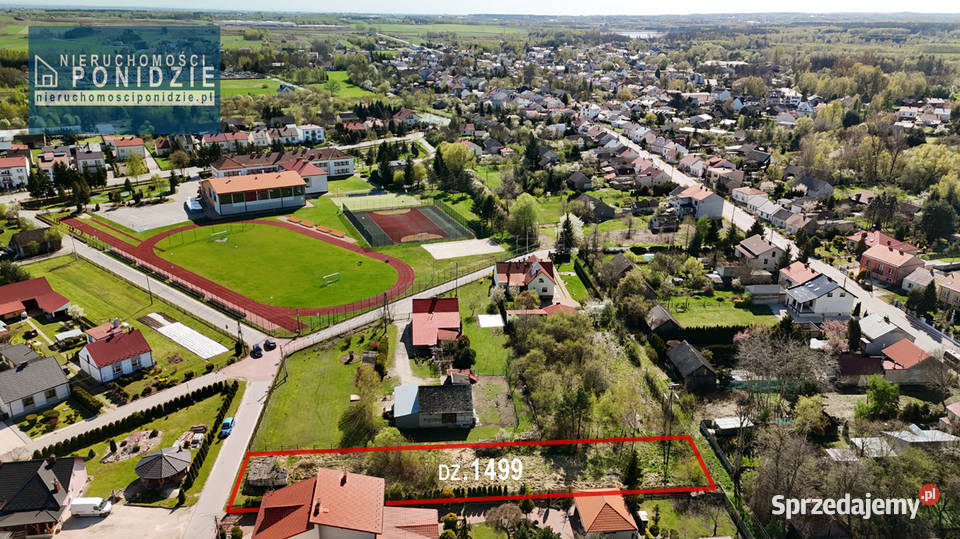 Działka budowlana 1300 m2 Oleśnica Busko-Zdrój