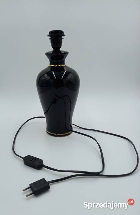 Lampa na czarnej ceramicznej nodze Wrocław