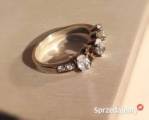 Pierścionek obrączka srebro 925 161 mm Cieszyn