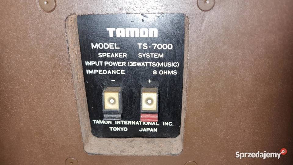 Unikatowe kolumny TAMON TS 7000 LOUDSPEAKERS łódzkie Warta
