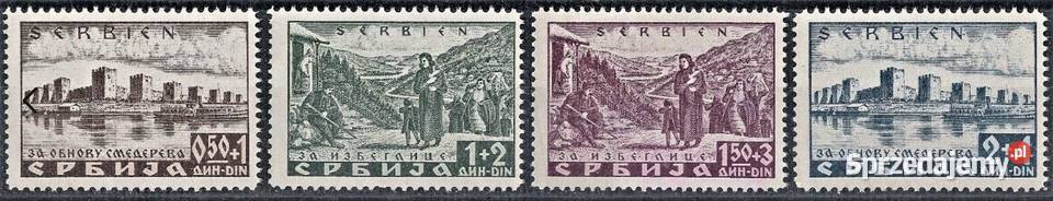 SERBIA 1941 MNHokupacja niemiecka wysyłka Filatelistyka pomorskie Człuchów