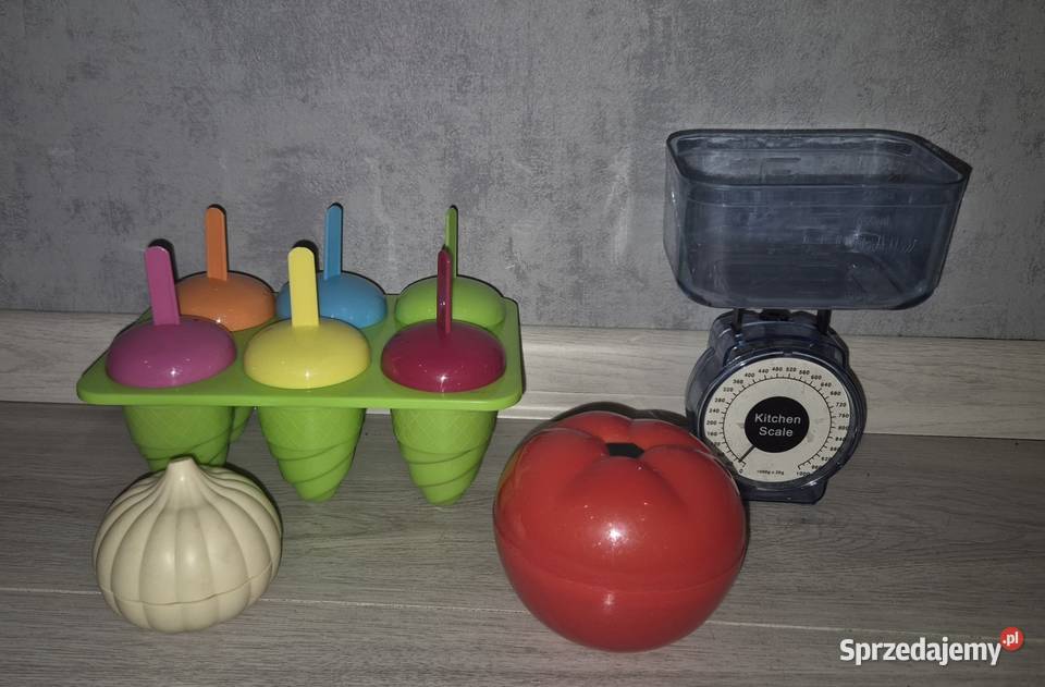 Akcesoria kuchenne zestaw waga pojemniki Łódź