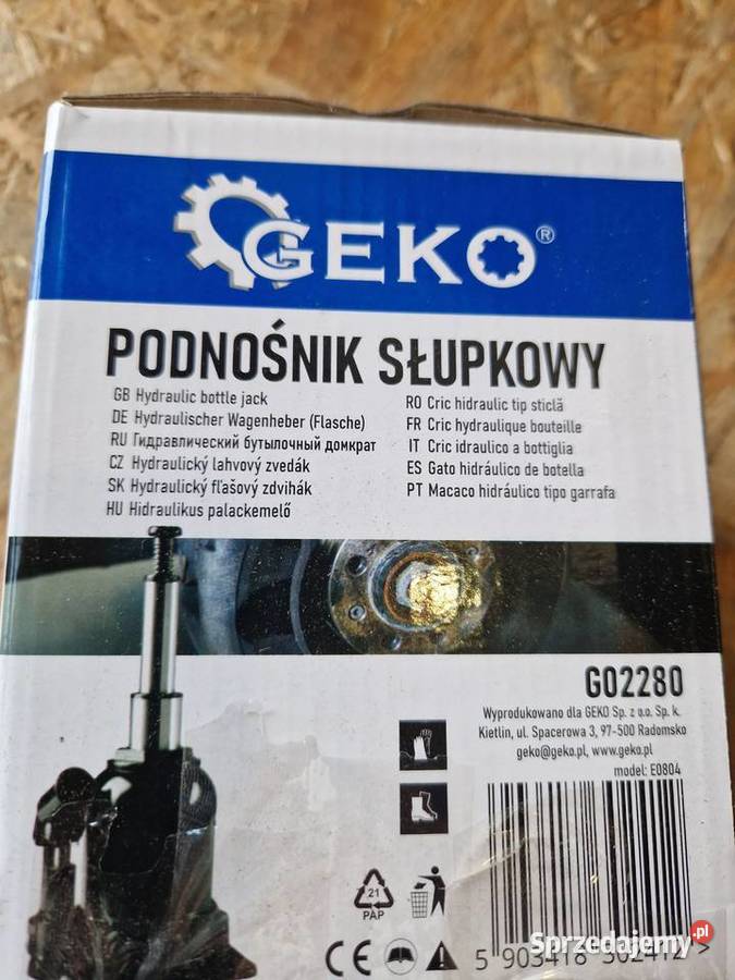 Podnośnik hydrauliczny słupkowy niskoprofilowy Głogowa