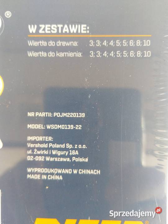 Zestaw wierteł do drewna i betonu 18el etui Zabrze