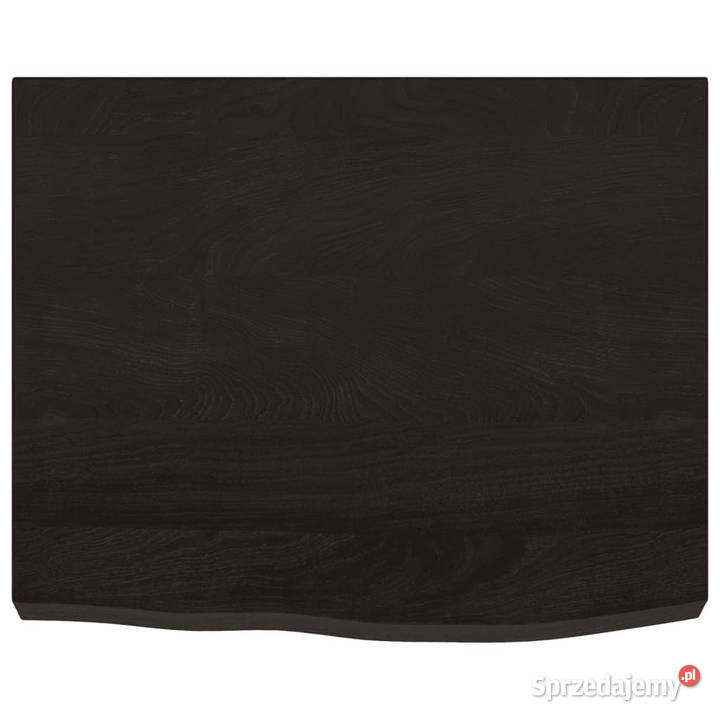 Blat stołu ciemnobrązowy 60x50x26 lite drewno Blaty mazowieckie