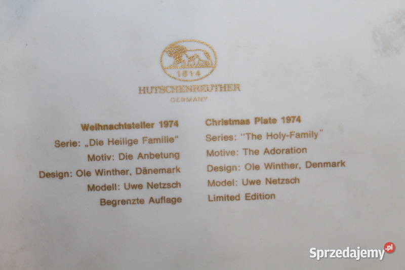 Medalion obrazek do zawieszenia Hutschenreuther Porcelana i szkło Szczecin