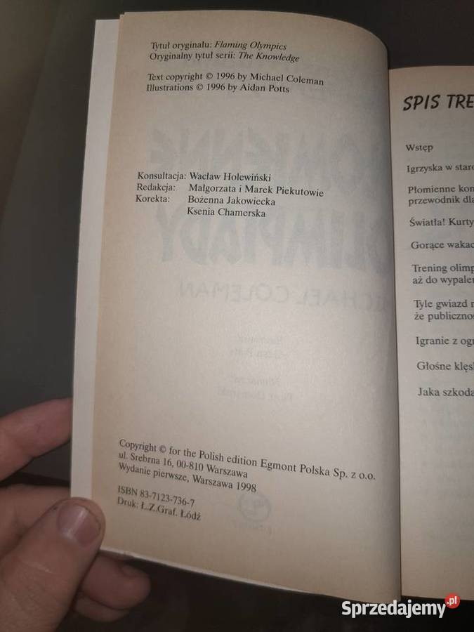 Monstrrrualna Erudycja Płomienne Olimpiady Rok wydania 1998 Wieliczka