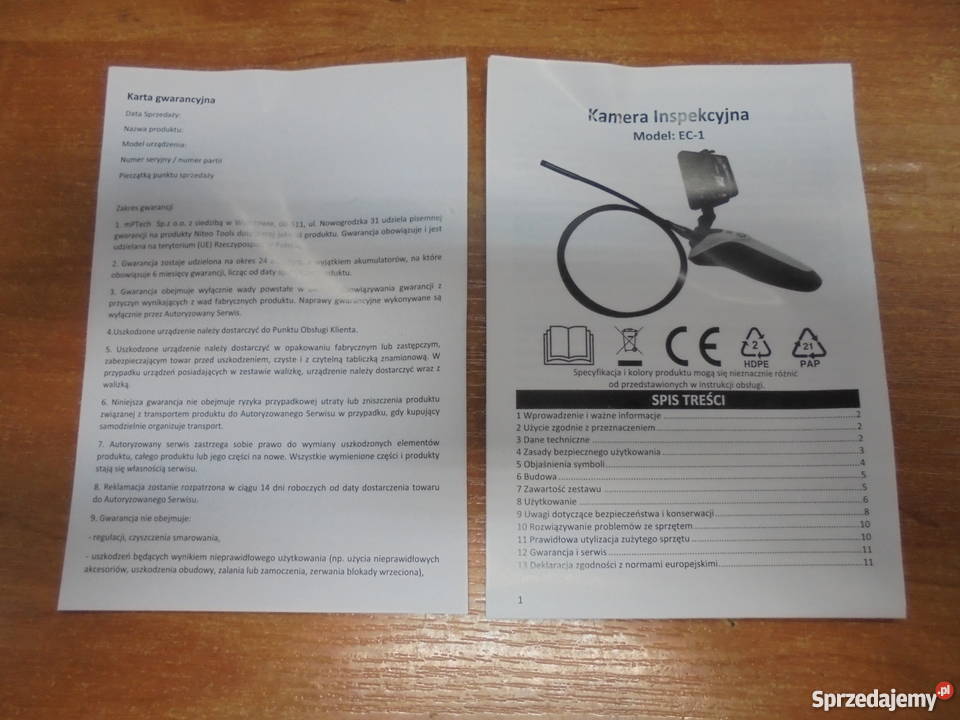 Kamera Inspekcyjna EC1 Nieużywana Katowice