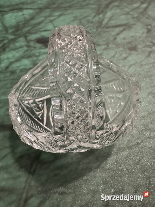 Koszyczek kryształowy z czasów PRL mały lata 80 Częstochowa