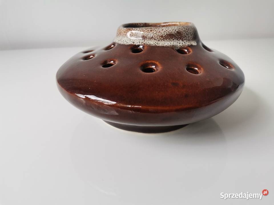 Stary wazon ikebana świecznik ceramika design Katowice sprzedam