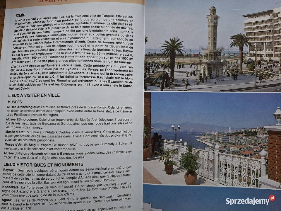 Turcja Turquie Izmir plan miasta Le plan de la Kraków sprzedam