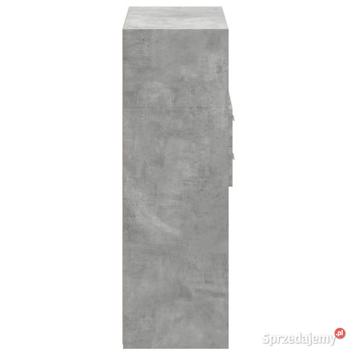 Wysoka szafka szarość betonu 80x425x124 mazowieckie Warszawa