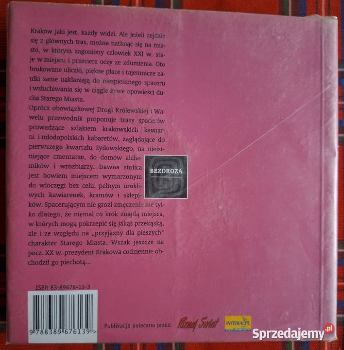 Krakowskie Stare Miasto przewodnik turystyczny ISBN 8389676133 Kraków