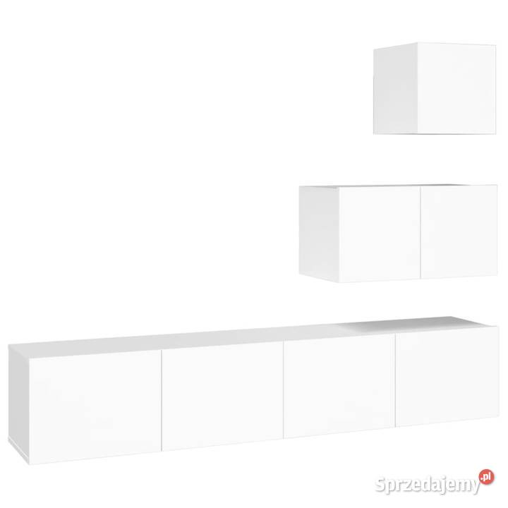 Zestaw 4 szafek telewizyjnych biały WM3114638