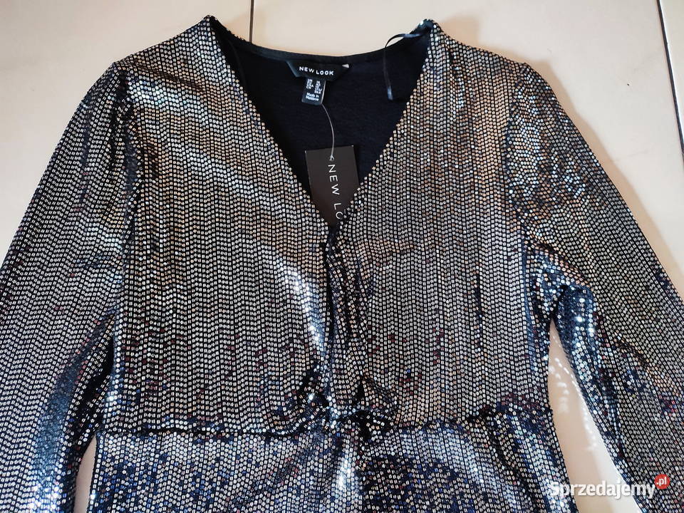 LOOK nowa błuszcząca mała czarna 42 Kraków sprzedam