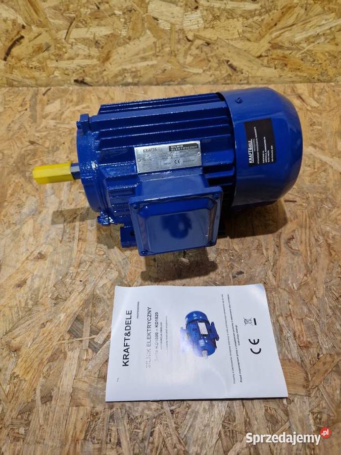 SILNIK ELEKTRYCZNY 3 FAZOWY 1500W 380V 1400RPM wielkopolskie Głogowa