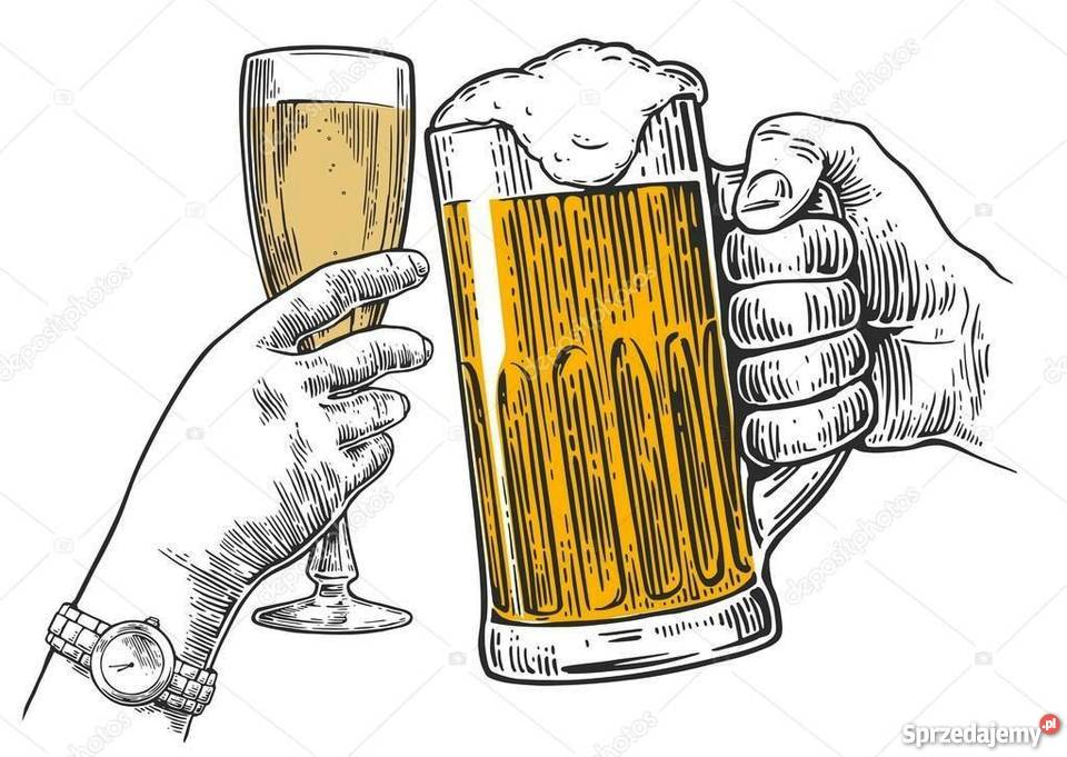 Szklany kufel do piwa Pinta Klask z 1964r poj Warszawa